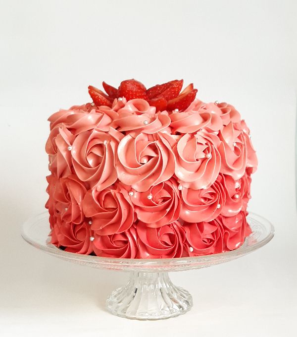 Rose Cake aux fruits